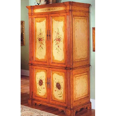 Entertainment Armoire with 4 Doors